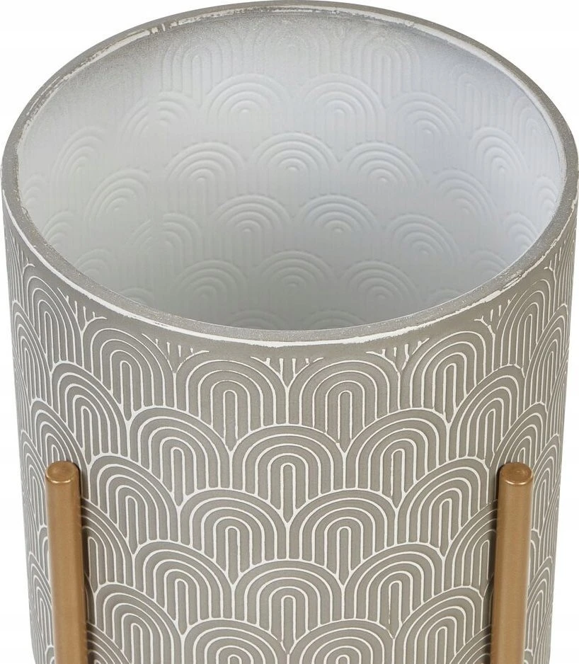 Beliani Gėlių stovas AUBRIETA Metalinis 31 cm pilkas