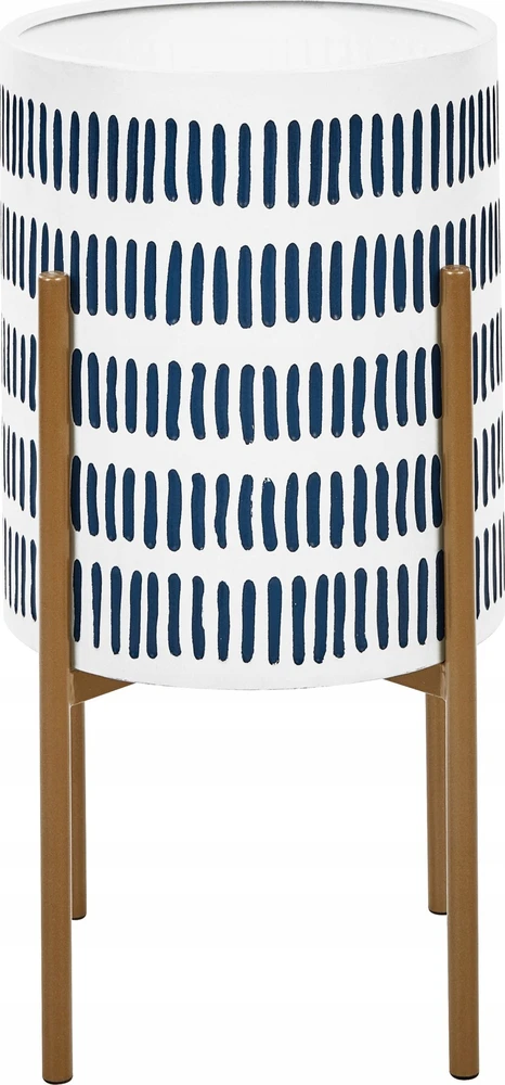 Beliani Gėlių stovas NEMOROSA Metalinis 31 cm baltas