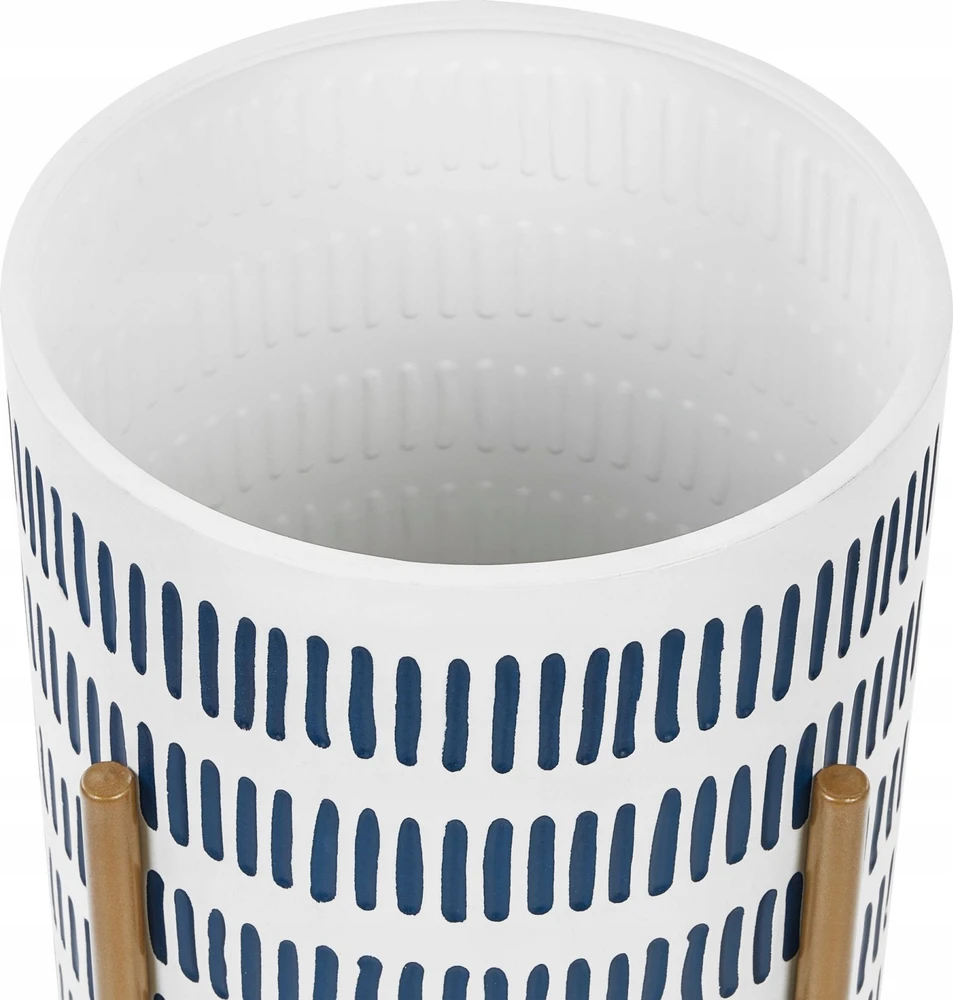 Beliani Gėlių stovas NEMOROSA Metalinis 31 cm baltas