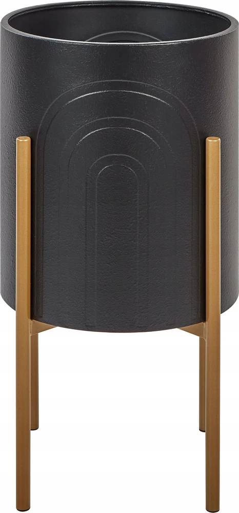 Beliani Gėlių stovas SEROTINA Metalinis 32 cm Juodas