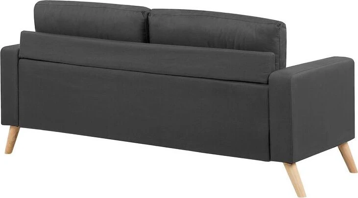 Beliani 2 vietų sofa KALMAR tamsiai pilka