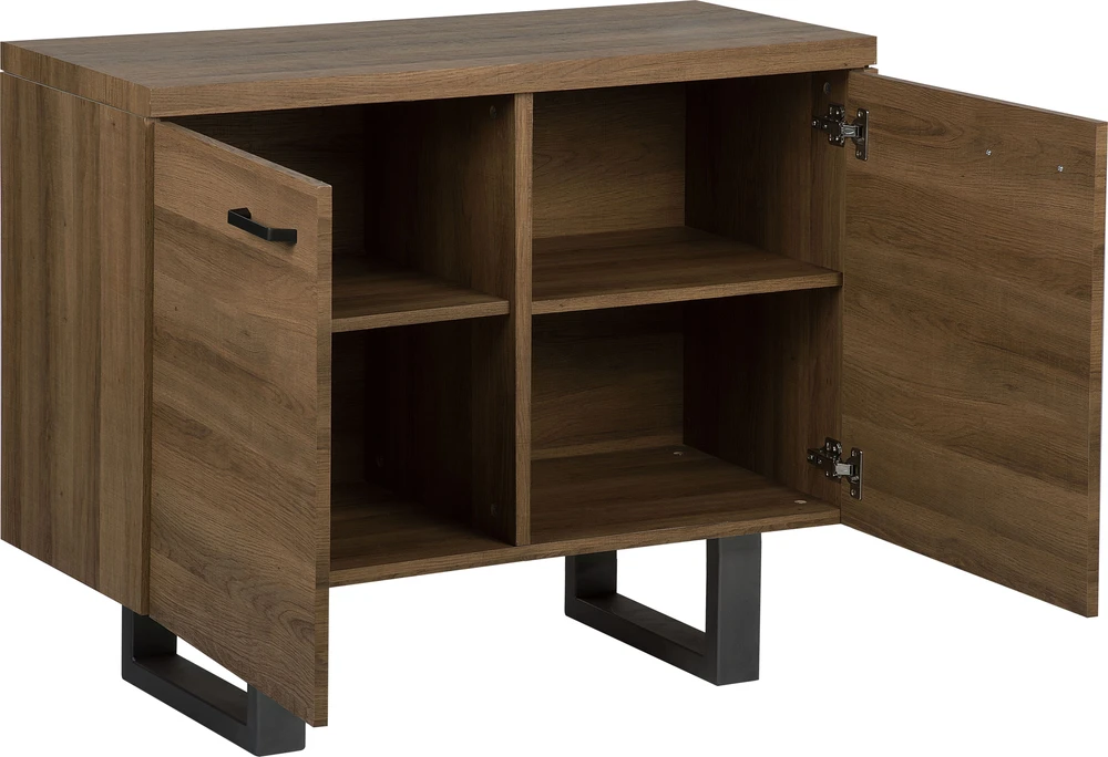 Beliani Komoda TIMBER tamsiai ruda