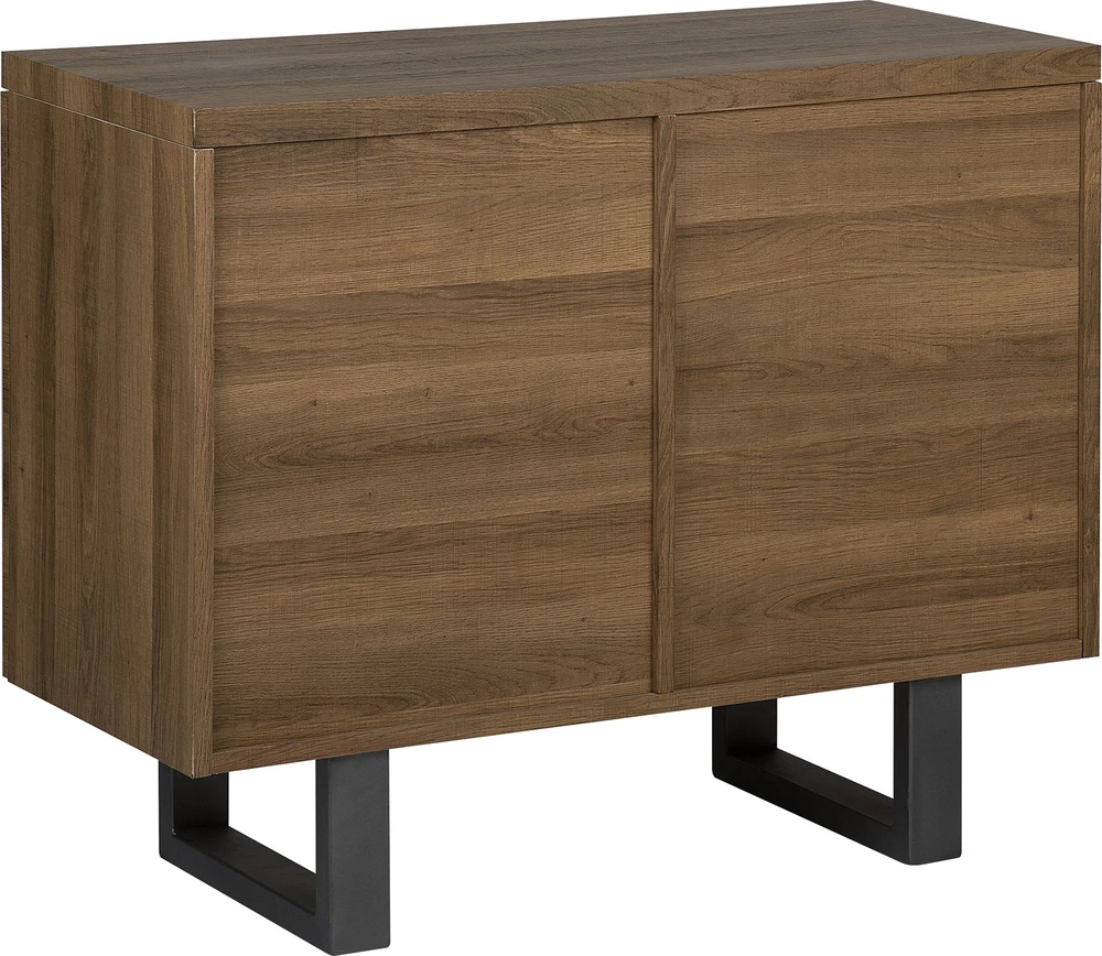 Beliani Komoda TIMBER tamsiai ruda