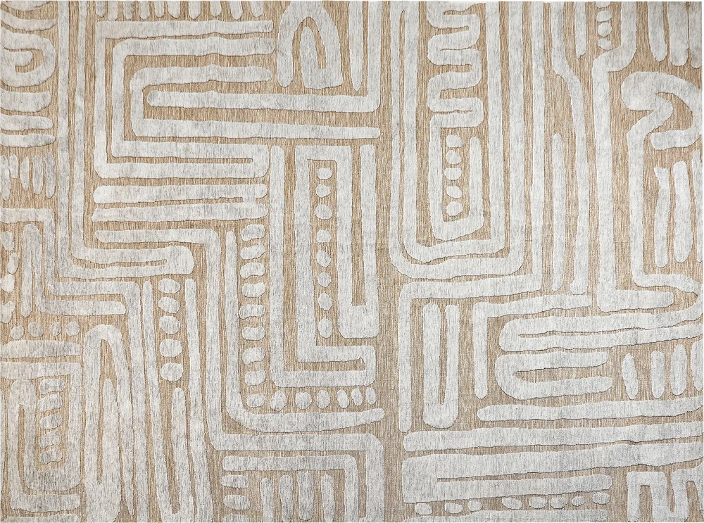 Beliani Kilimas MANDAI smėlio spalvos 300 x 400 cm
