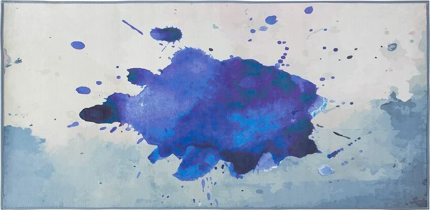 Beliani Kiliminis kilimėlis ODALAR mėlynas 80 x 150 cm