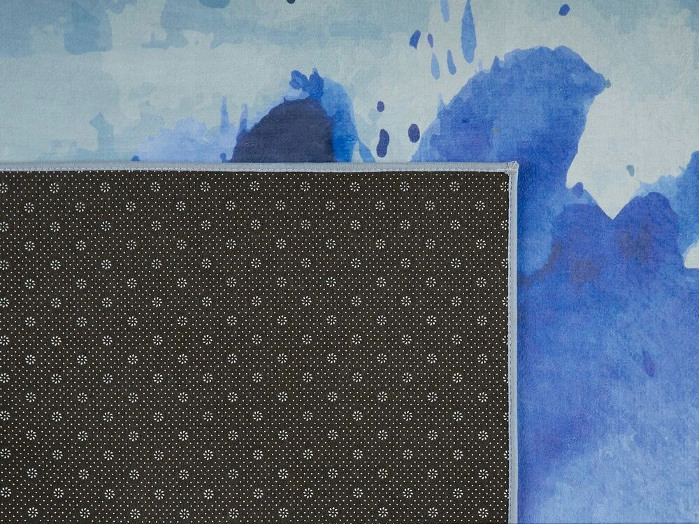 Beliani Kiliminis kilimėlis ODALAR mėlynas 80 x 150 cm