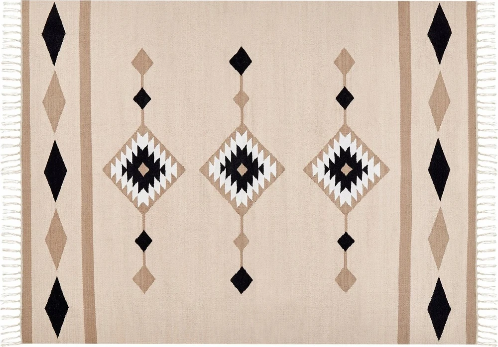 Beliani Kilimas BERDIK spalvotas, 160 x 230 cm, medvilninis