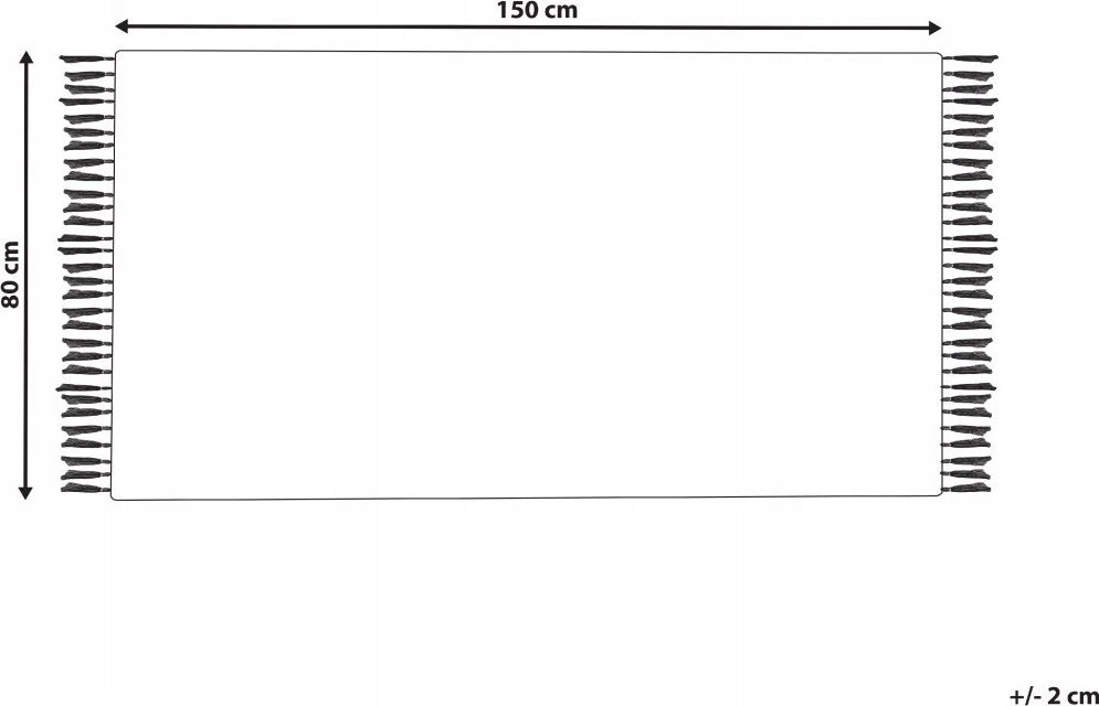Beliani Kiliminis kilimas HATIS spalvotas 80 x 150 cm medvilninis