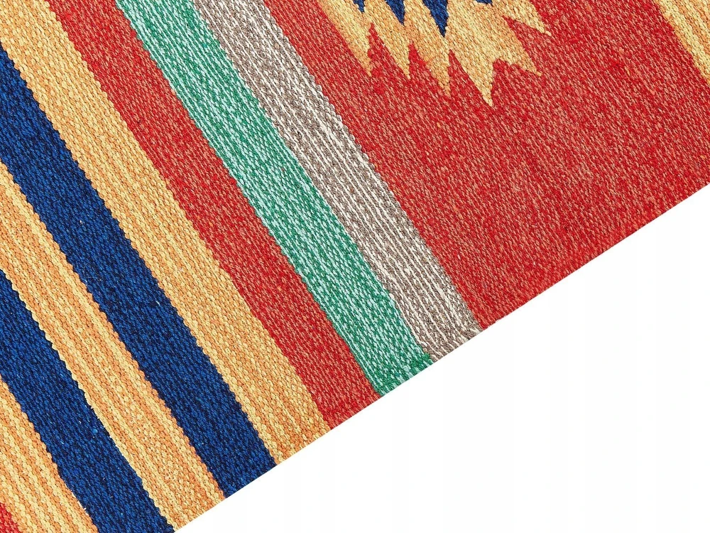 Beliani Kiliminis kilimas HATIS spalvotas 80 x 150 cm medvilninis