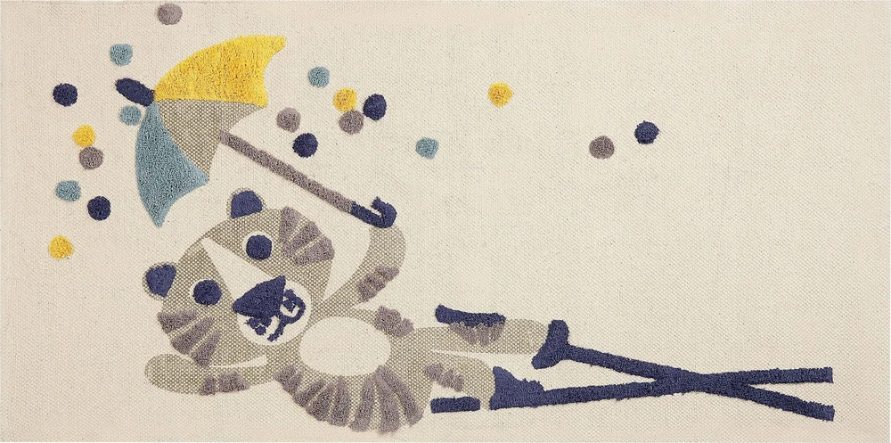 Beliani Vaikiškas kilimas SINGKIL spalvotas 80 x 150 cm medvilninis