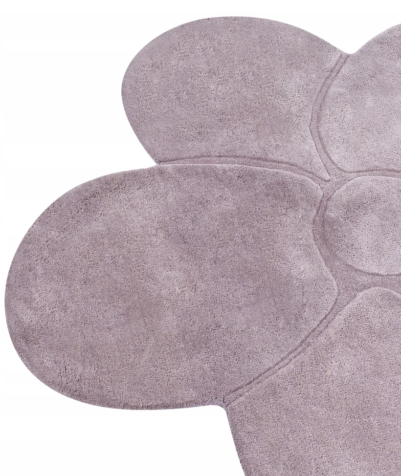 Beliani Kilimas KOKKINI violetinis ø 140 cm, vilna