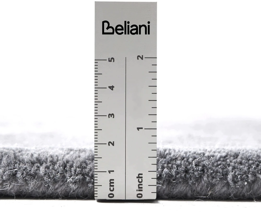 Beliani Vilnonis kilimas MYSURU pilkas 160 x 160 cm