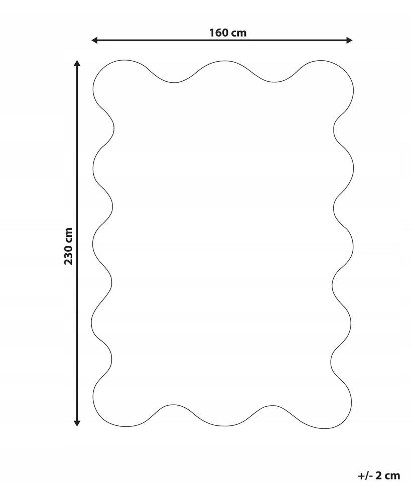 Beliani Kilimas SANGHAR smėlio spalvos 160 x 230 cm vilnonis