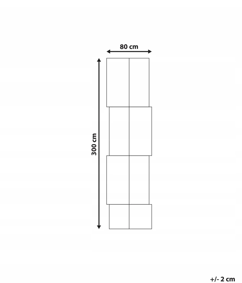 Beliani Kilimas SANGLI smėlio spalvos 80 x 300 cm džiuto