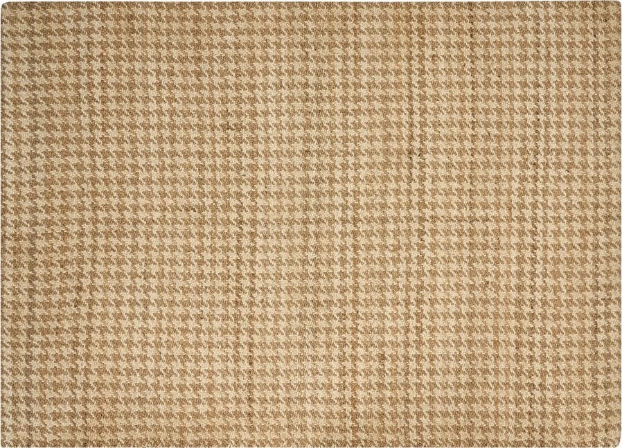 Beliani Kilimas ARAPTEPE smėlio spalvos 160 x 230 cm džiutas