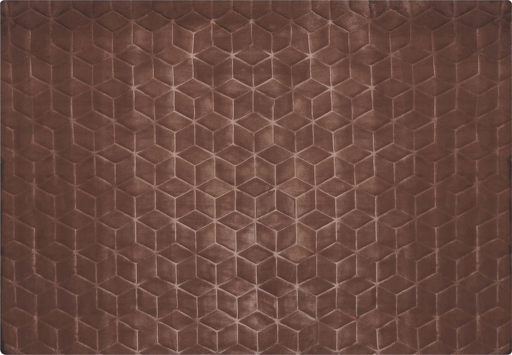 Beliani Dirbtinio kailio kilimas THATTA, rudas, 160 x 230 cm