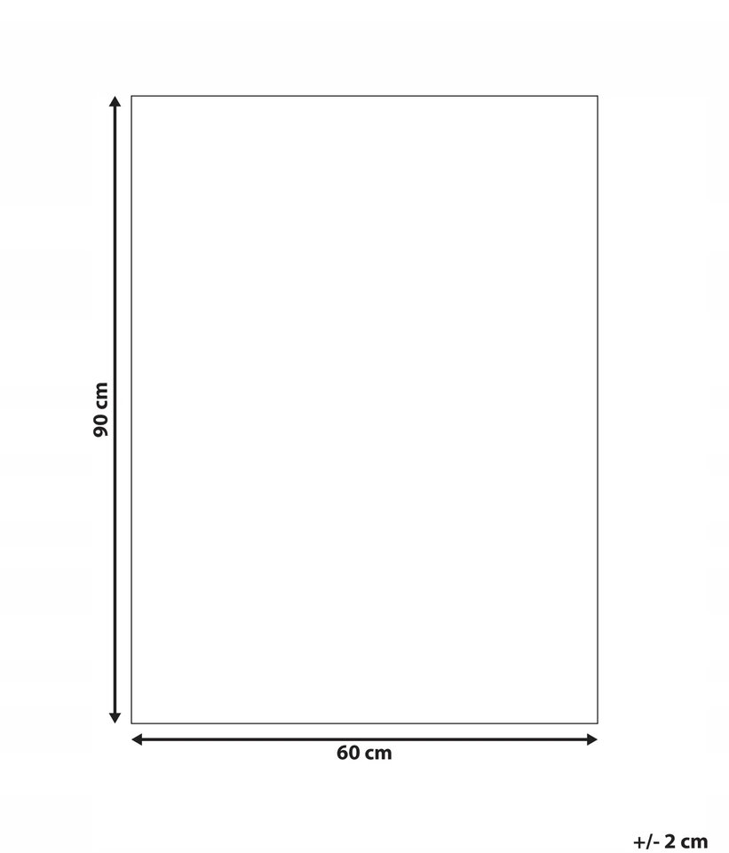 Beliani Vonios kambario kilimėlis ASAN žalias 60 x 90 cm medvilninis