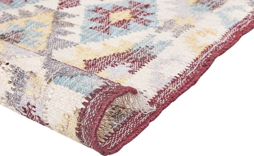 Beliani Kilim FENER spalvotas 140 x 200 cm džiuto