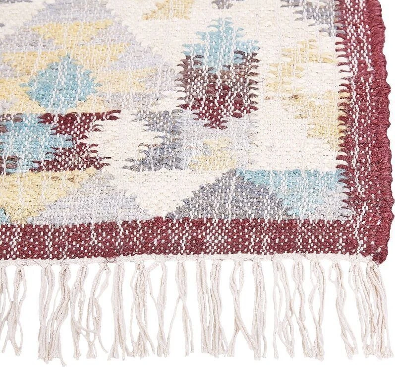 Beliani Kilim FENER spalvotas 140 x 200 cm džiuto