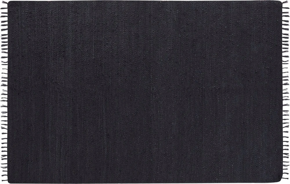 Beliani Kilimas SINANKOY Juodas 200 x 300 cm džiutas