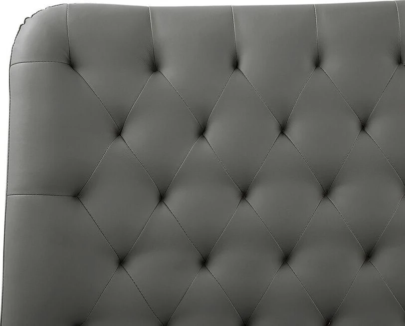 Beliani Eko odos lova ESSONNE 180 x 200 cm pilka