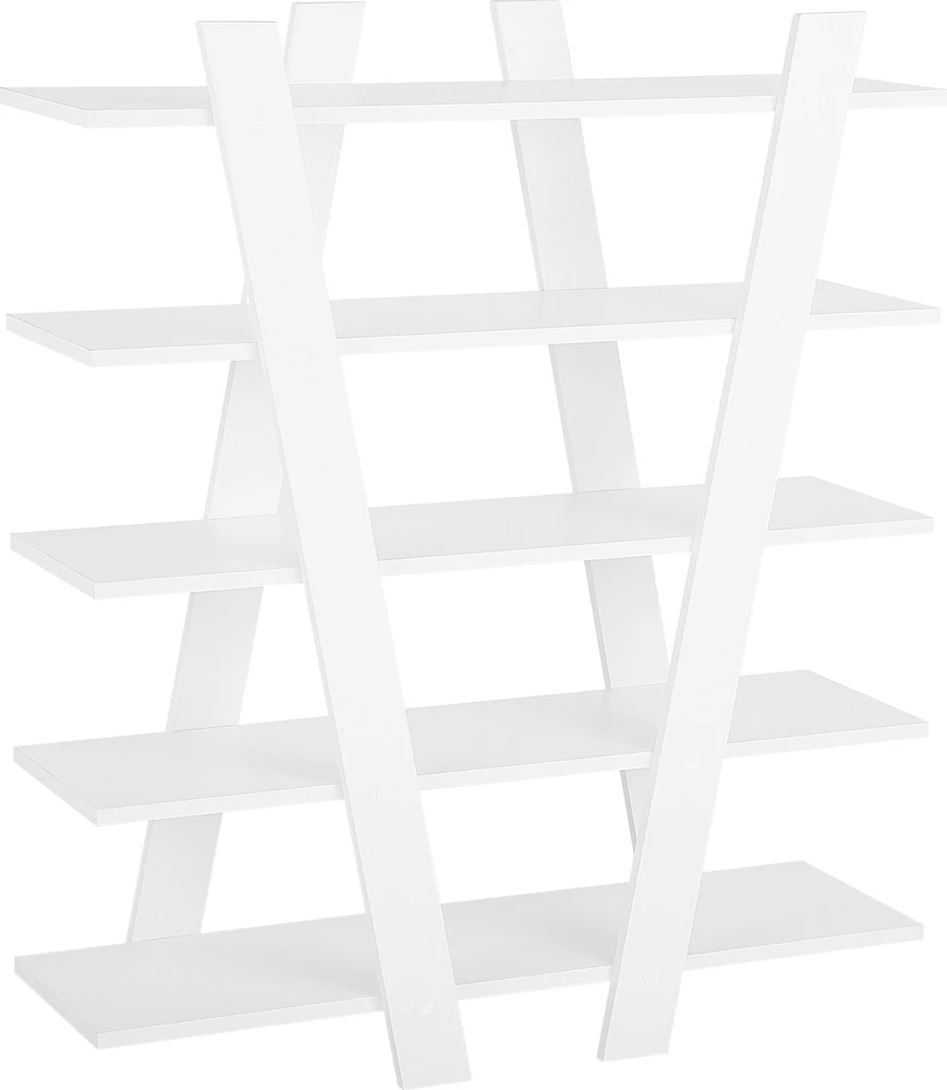 Beliani 5 lentynų knygų stovas ESCALANTE 116 cm, baltas
