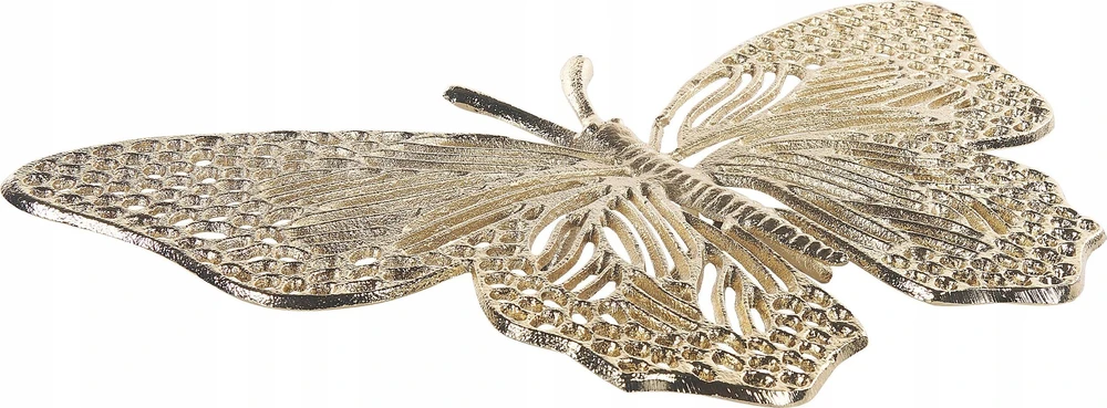 Beliani Dekoracinė figūrėlė Motyl MADIUN, metalinė, auksinės spalvos