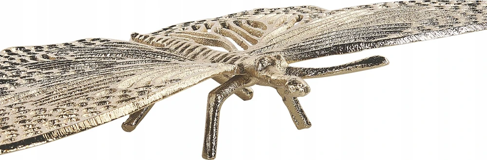 Beliani Dekoracinė figūrėlė Motyl MADIUN, metalinė, auksinės spalvos