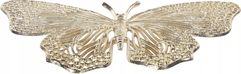Beliani Dekoracinė figūrėlė Motyl MADIUN, metalinė, auksinės spalvos