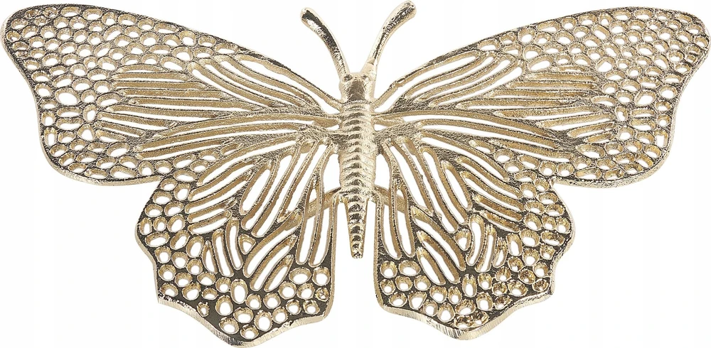 Beliani Dekoracinė figūrėlė Motyl MADIUN, metalinė, auksinės spalvos