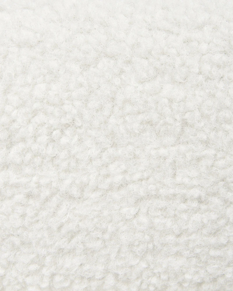 Fotelis Beliani Fotel ODENZEN Boucle baltas