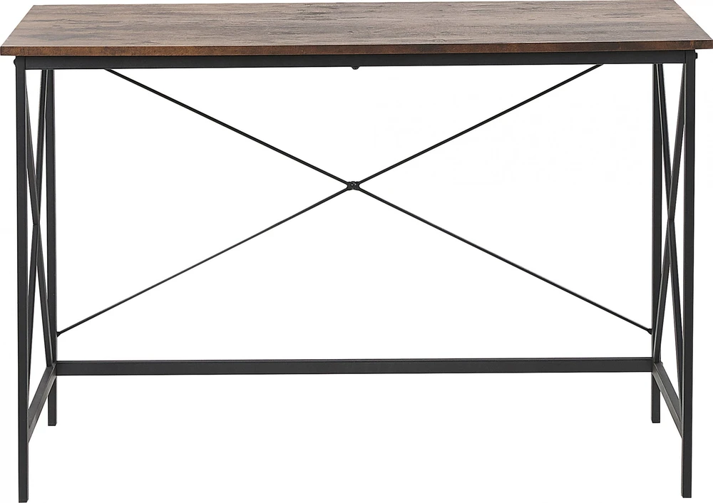Beliani Rašomasis stalas FUTON, tamsiai rudas, 115 cm x 60 cm
