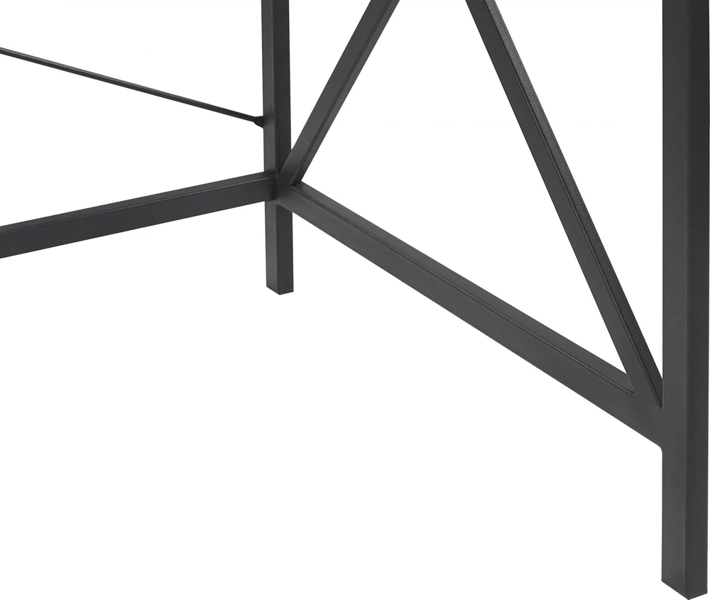 Beliani Rašomasis stalas FUTON, tamsiai rudas, 115 cm x 60 cm