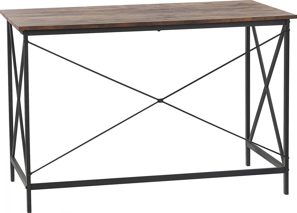 Beliani Rašomasis stalas FUTON, tamsiai rudas, 115 cm x 60 cm
