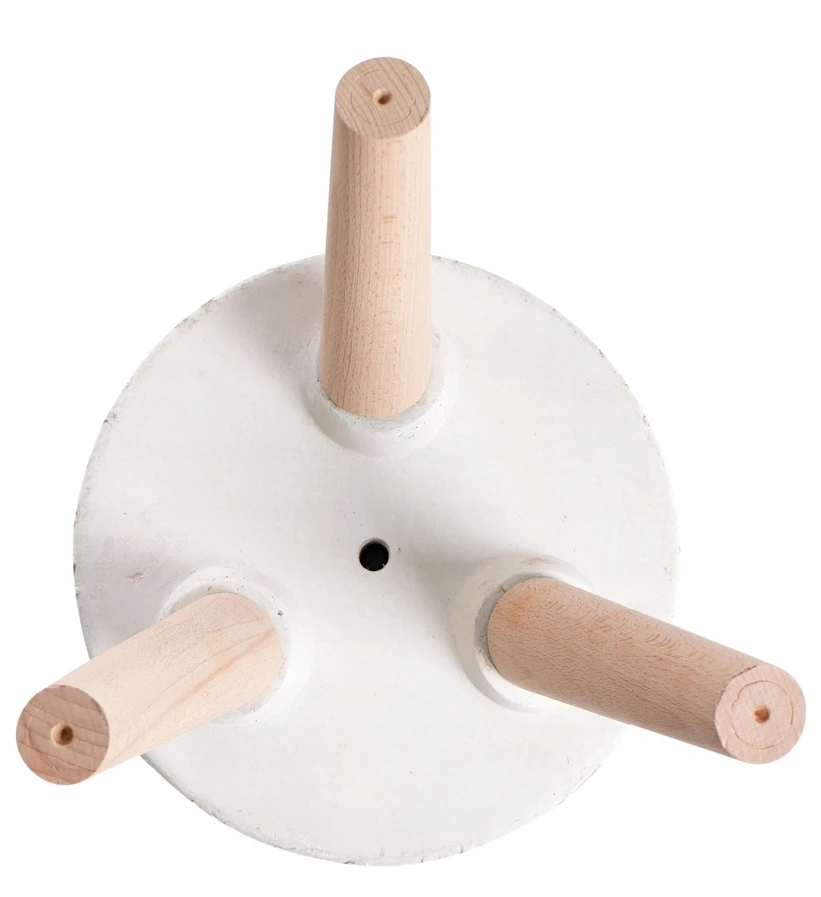 Beliani Pastatomas vazonas JANINA 24 cm kreminės baltos spalvos