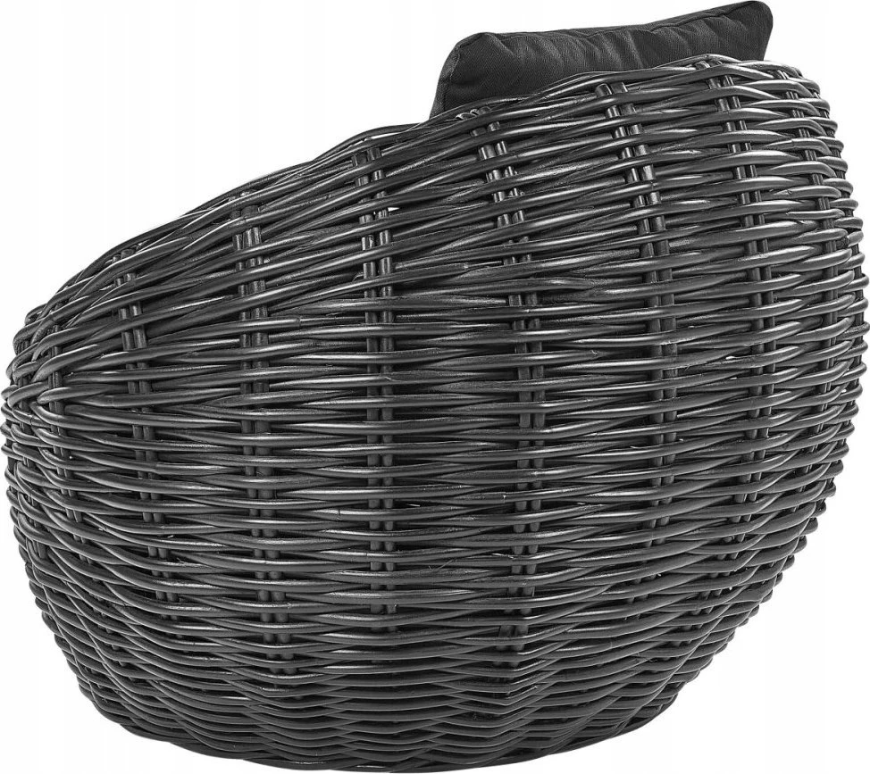 Beliani Sodo kėdė LERICI Rattan juoda