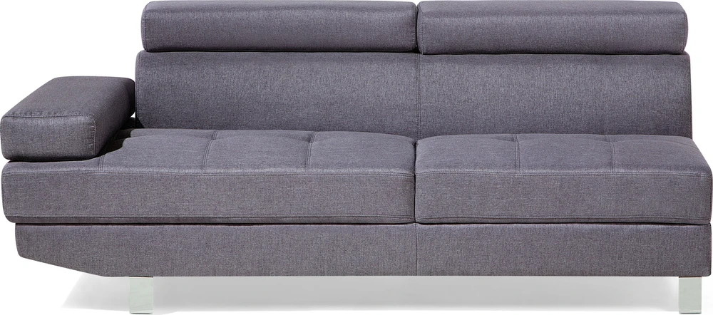 Beliani 5 vietų kampinė sofa NORREA pilka, kairinė