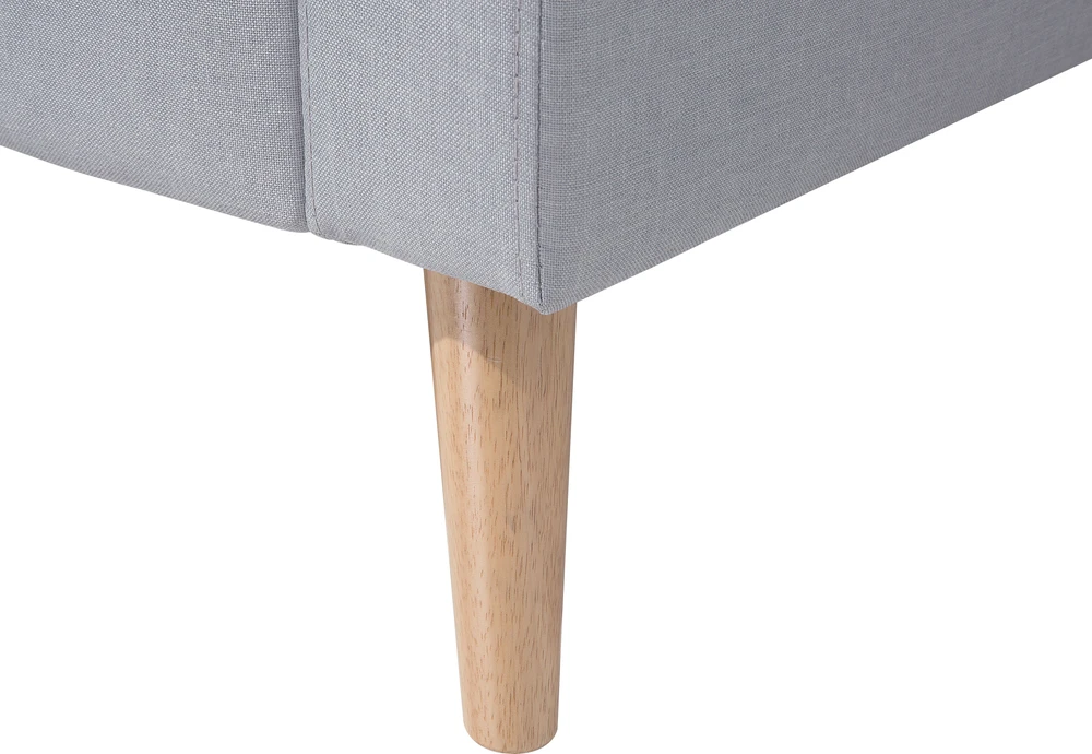 Beliani Dvivietė sofa KALMAR šviesiai pilka