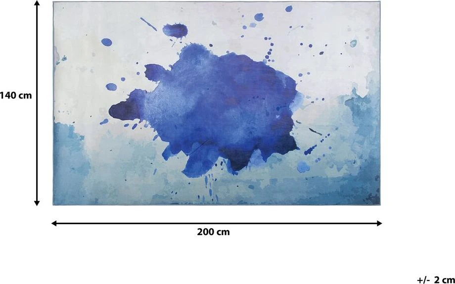 Beliani Kiliminė danga ODALAR mėlyna 140 x 200 cm