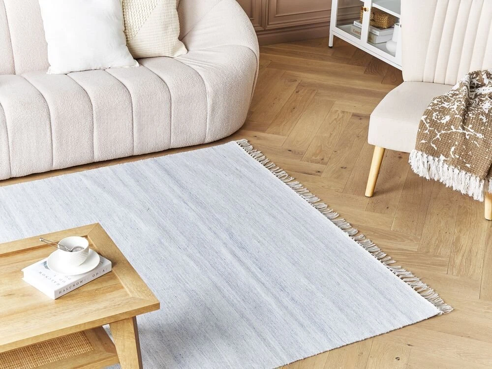 Beliani Kilimas MALHIA Mėlynas 160 x 230 cm