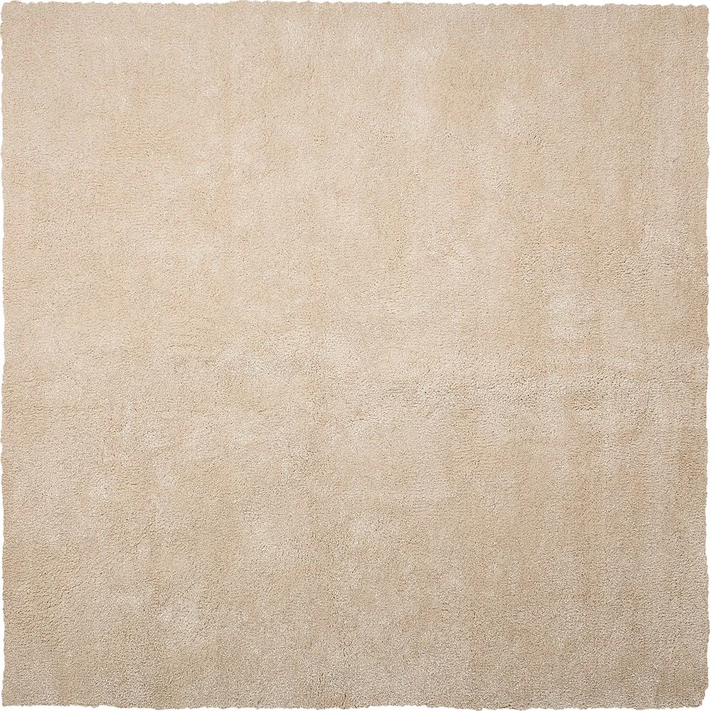 Beliani Shaggy kilimas DEMRE smėlio spalvos 200 x 200 cm