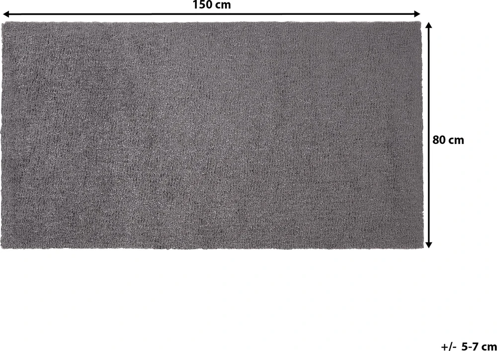 Beliani Shaggy kilimas DEMRE tamsiai pilkas 80 x 150 cm
