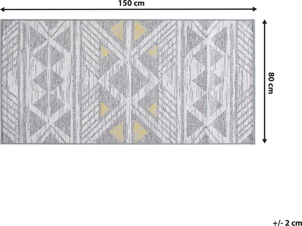 Beliani Kilimas KARGI pilkas 80 x 150 cm