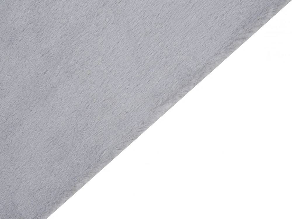 Beliani Dirbtinio kailio kilimas MIRPUR pilkas 80 x 150 cm