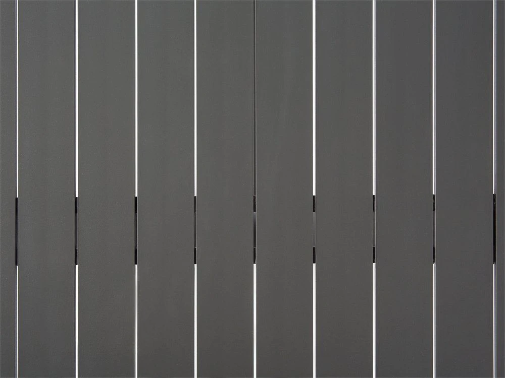 Beliani Sodo stalas CASCAIS 200 cm 105 cm metalinis pilkas