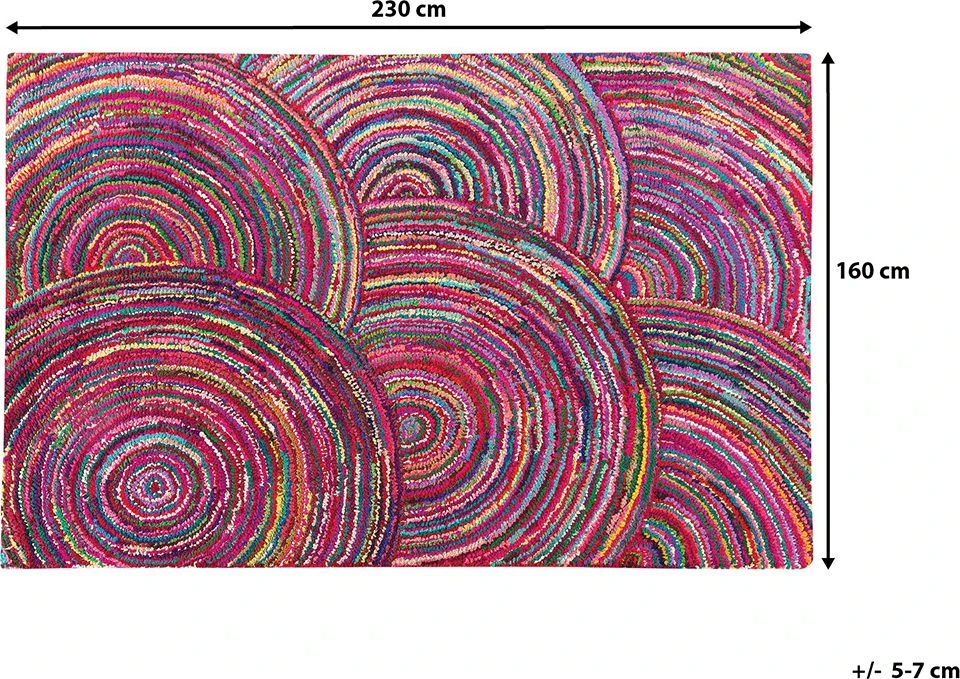 Beliani Kilim KOZAN spalvotas 160 x 230 cm medvilninis