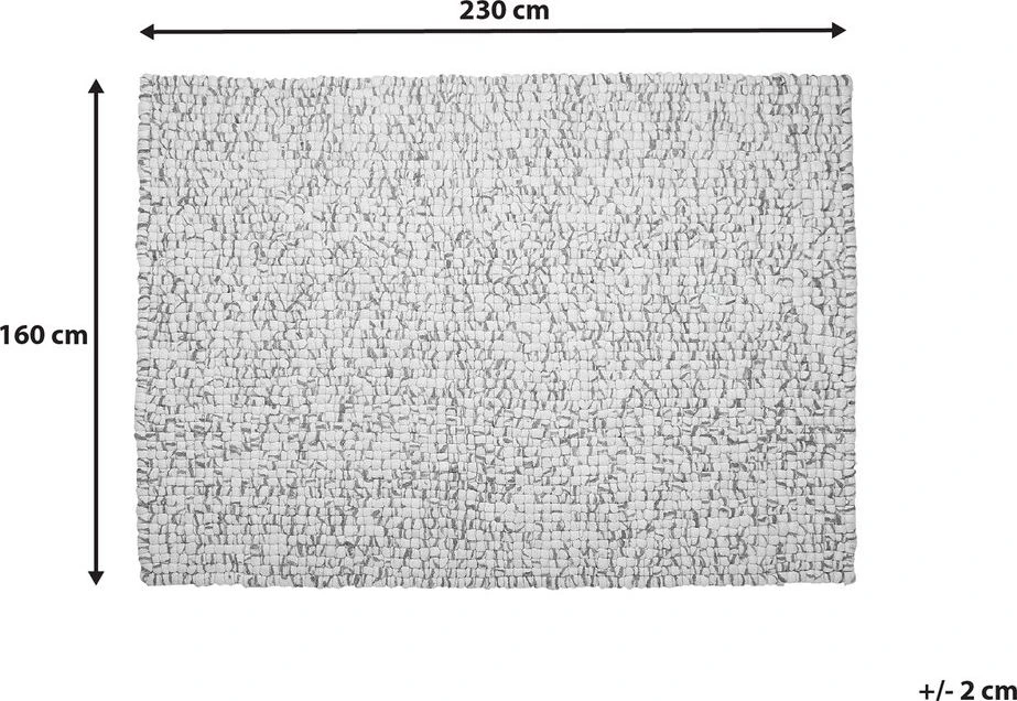 Beliani Kiliminis kilimas AMDO šviesiai pilkas 160 x 230 cm