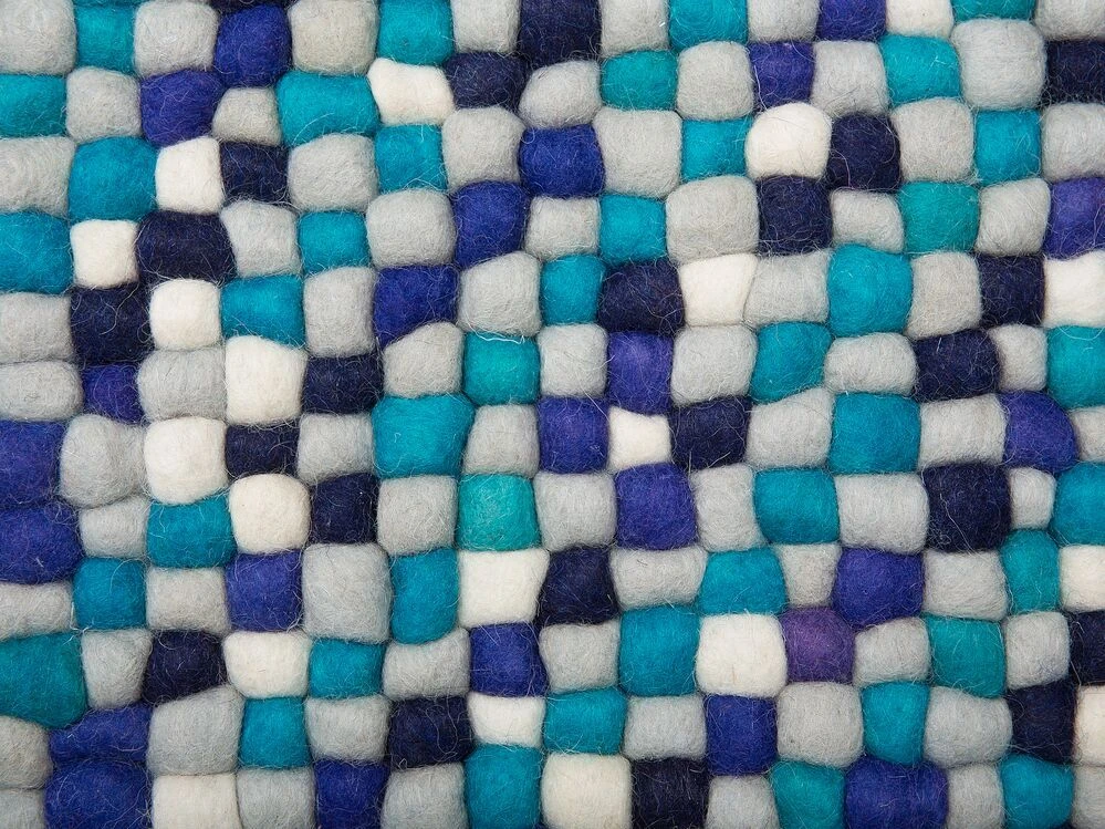 Beliani Kilimas AMDO tamsiai mėlynas 160 x 230 cm Vilna