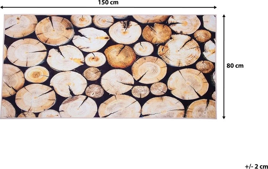 Beliani Kilimas KARDERE rudas 80 x 150 cm