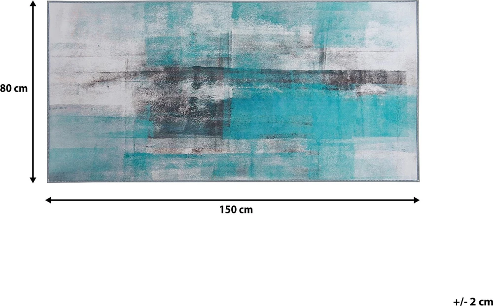 Beliani Kilimas TRABZON mėlynas 80 x 150 cm